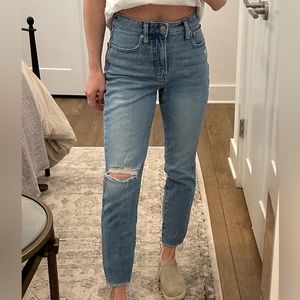 Madewell Curvy Perfect Vintage Jean Raw Hem 24